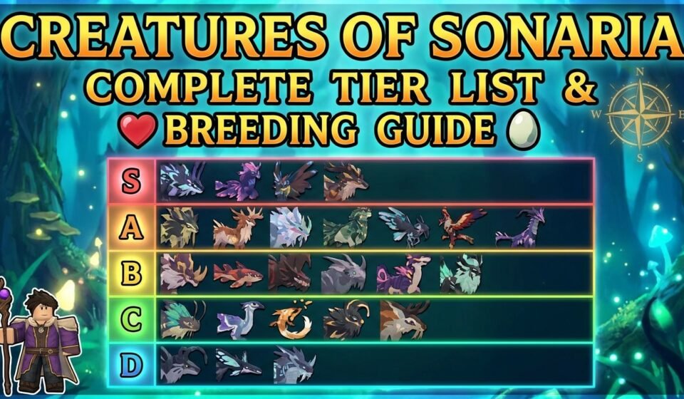 Creatures of Sonaria Complete Tier List & Breeding Guide (2026)