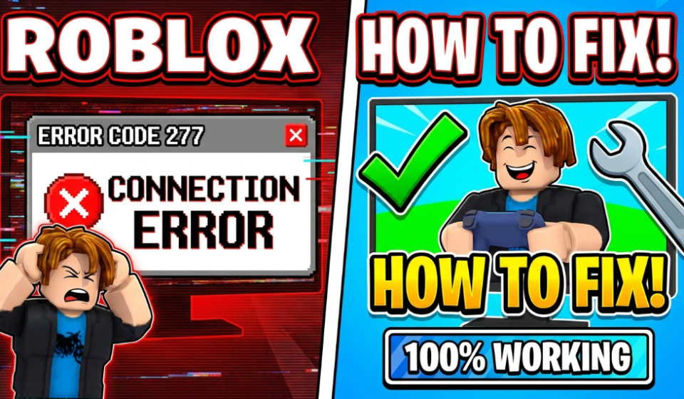 How to Fix Roblox Error Code 277 (Connection Error)